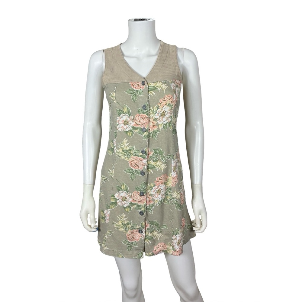 Liz & Co Vintage Floral Tie Back Mini Dress